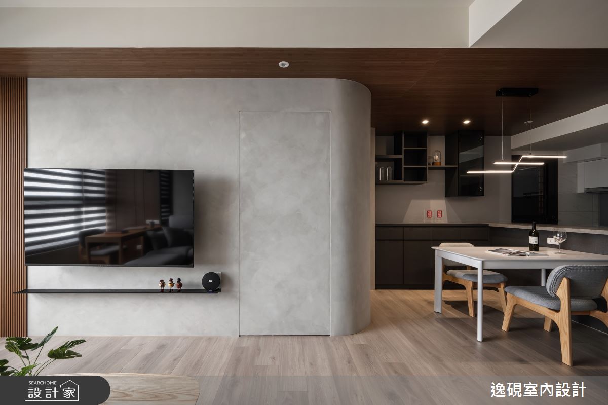 15坪新成屋(5年以下)＿日式簡約風客廳餐廳案例圖片＿逸硯室內設計＿逸硯_04.新竹｜靜謐之境之24
