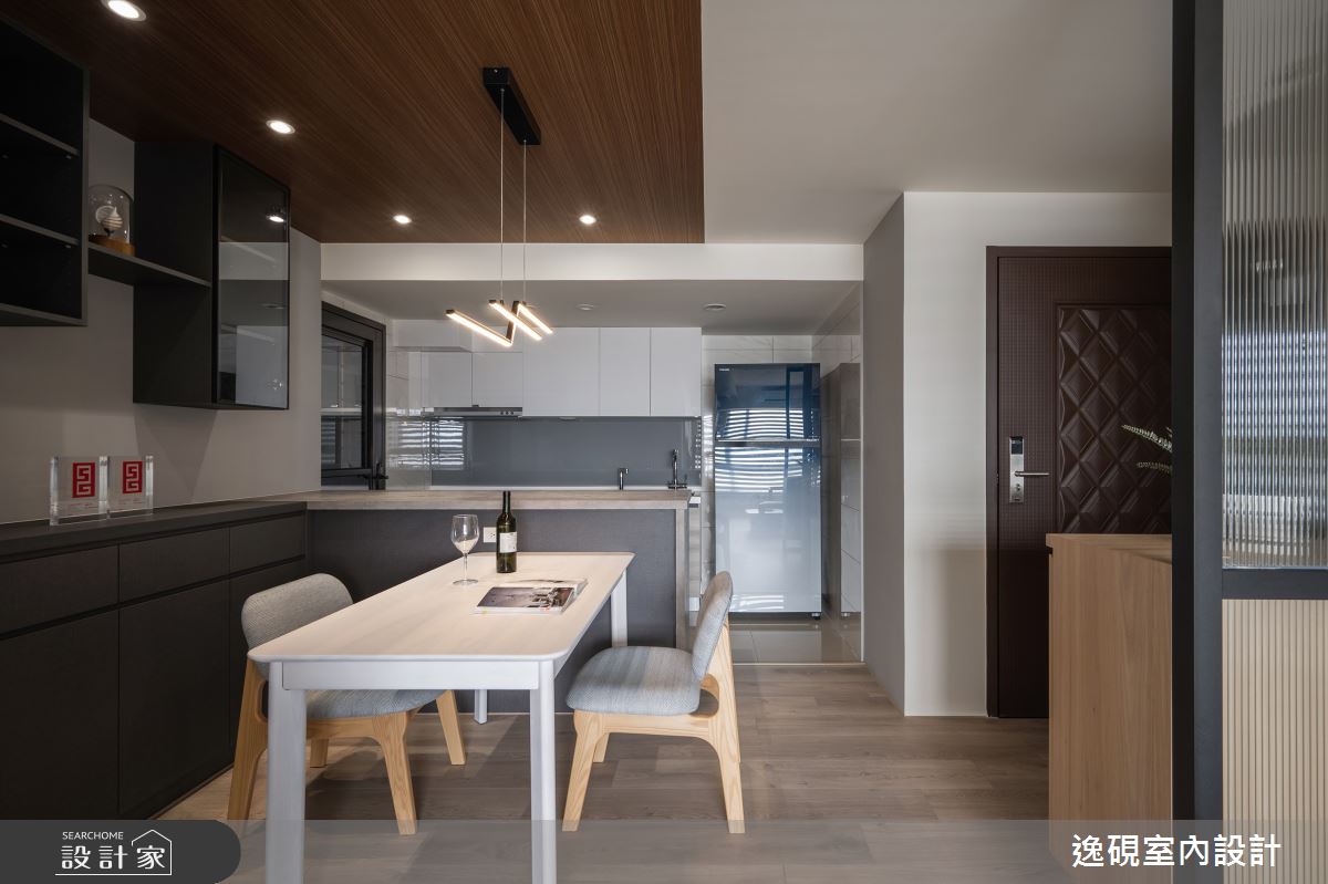 15坪新成屋(5年以下)＿日式簡約風玄關餐廳廚房吧檯案例圖片＿逸硯室內設計＿逸硯_04.新竹｜靜謐之境之19