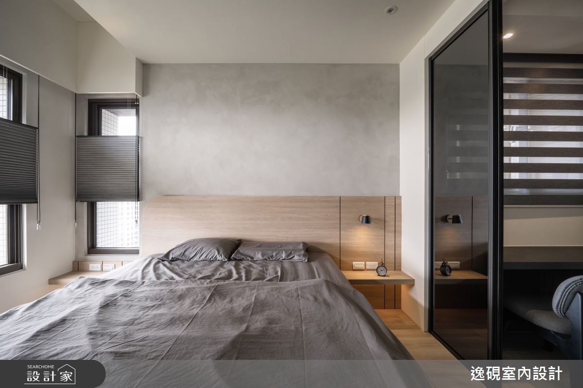 15坪新成屋(5年以下)＿日式簡約風臥室更衣間案例圖片＿逸硯室內設計＿逸硯_04.新竹｜靜謐之境之30