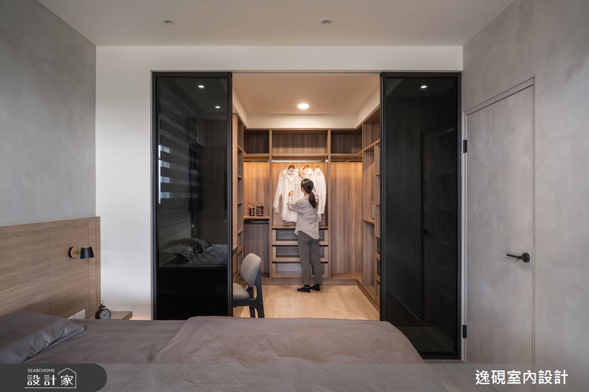 15坪新成屋(5年以下)＿日式簡約風臥室更衣間案例圖片＿逸硯室內設計＿逸硯_04.新竹｜靜謐之境之32