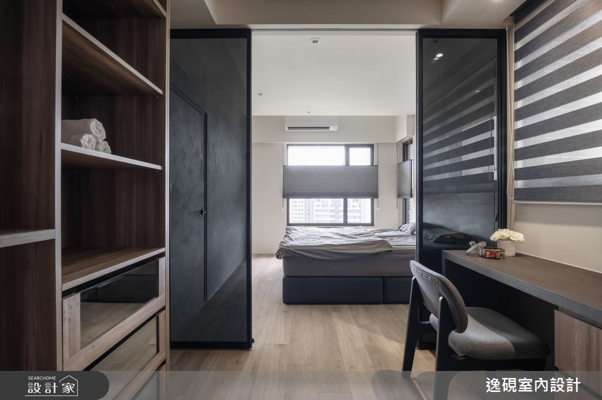 15坪新成屋(5年以下)＿日式簡約風臥室更衣間案例圖片＿逸硯室內設計＿逸硯_04.新竹｜靜謐之境之34