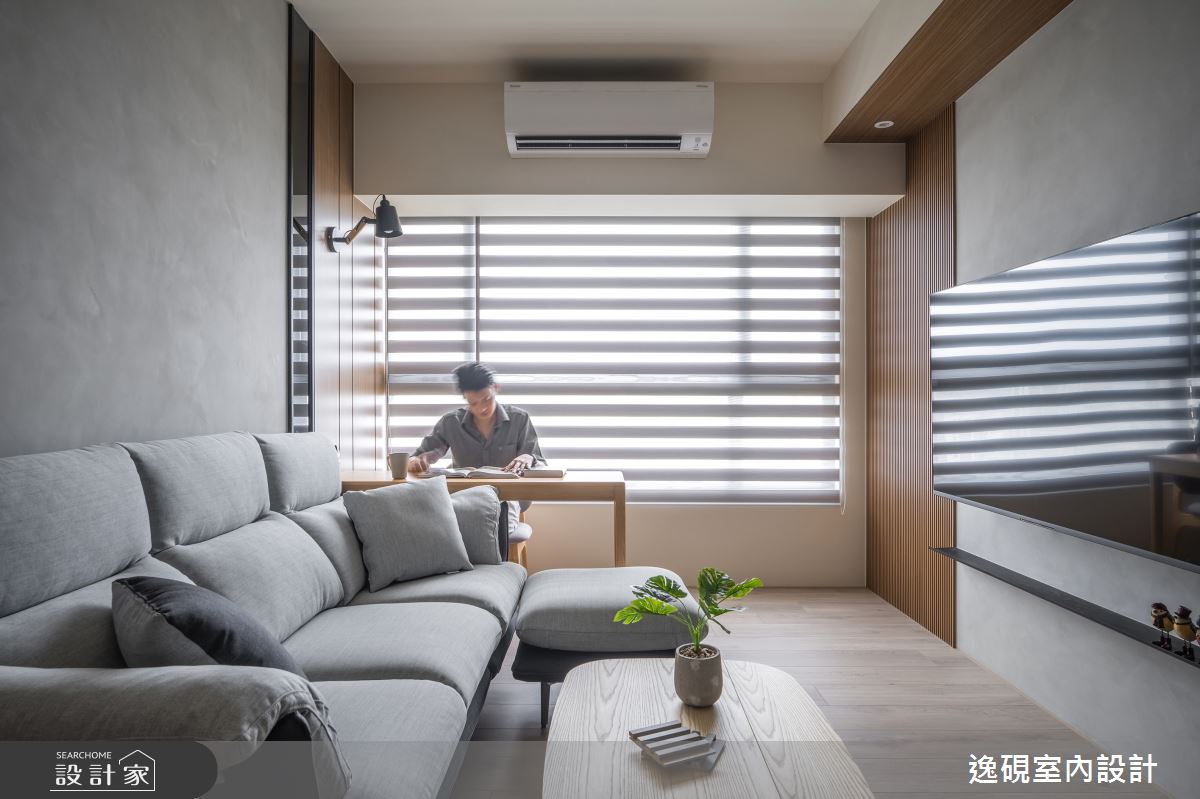 15坪新成屋(5年以下)＿日式簡約風客廳案例圖片＿逸硯室內設計＿逸硯_04.新竹｜靜謐之境之10