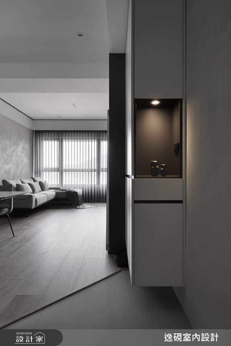 新成屋(5年以下)＿現代風玄關案例圖片＿逸硯室內設計＿逸硯_05.桃園｜Classic之1