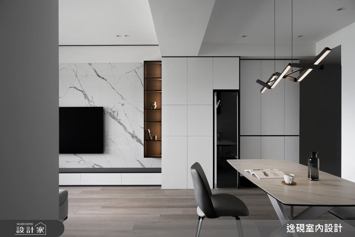 新成屋(5年以下)＿現代風客廳餐廳案例圖片＿逸硯室內設計＿逸硯_05.桃園｜Classic之4316