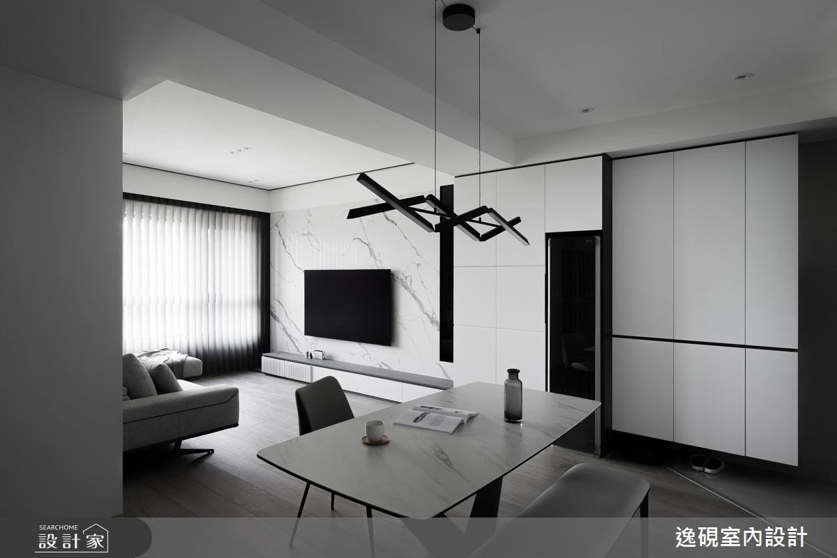新成屋(5年以下)＿現代風客廳餐廳案例圖片＿逸硯室內設計＿逸硯_05.桃園｜Classic之15