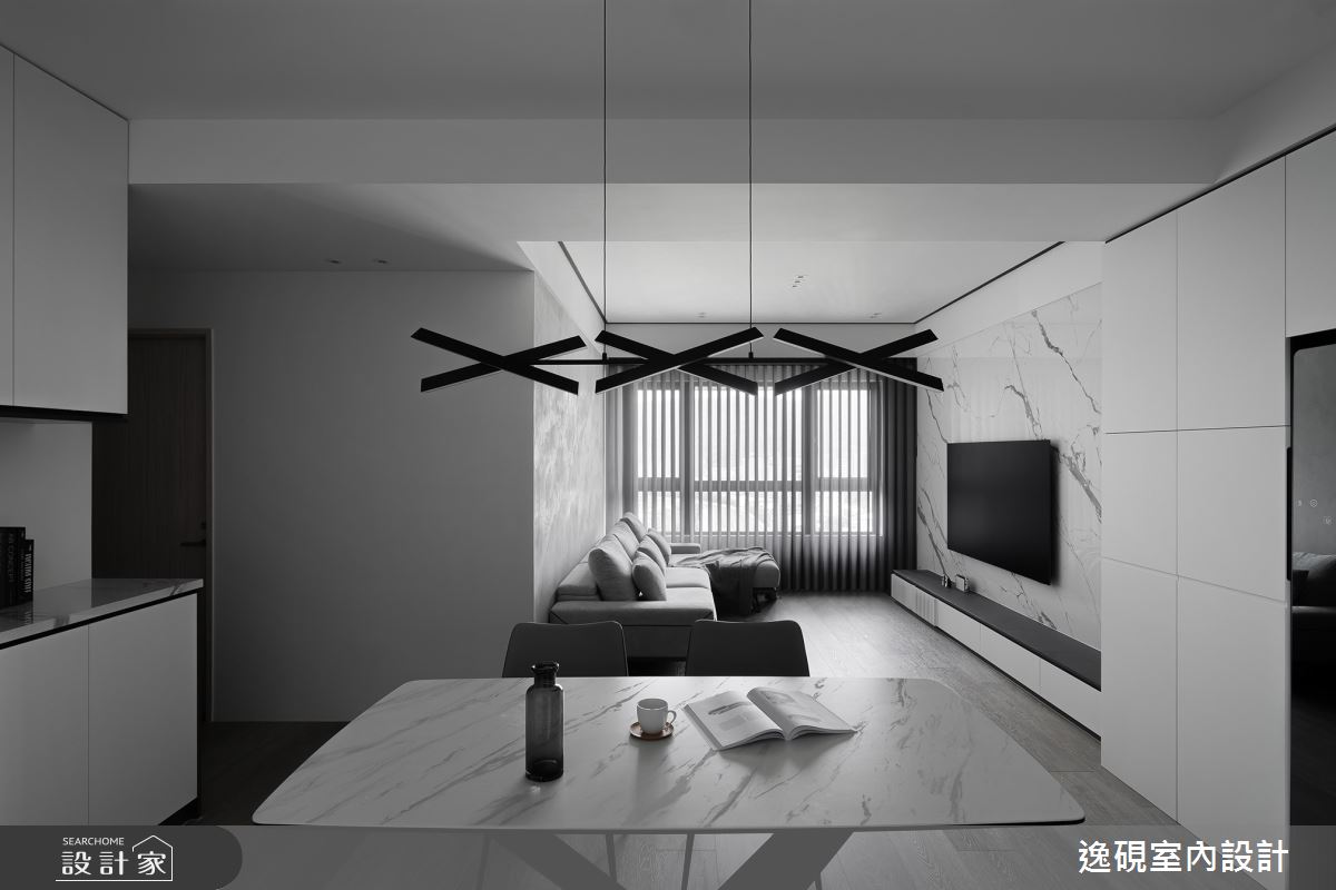 新成屋(5年以下)＿現代風客廳餐廳案例圖片＿逸硯室內設計＿逸硯_05.桃園｜Classic之17