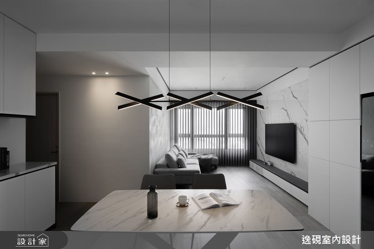 新成屋(5年以下)＿現代風客廳餐廳案例圖片＿逸硯室內設計＿逸硯_05.桃園｜Classic之18