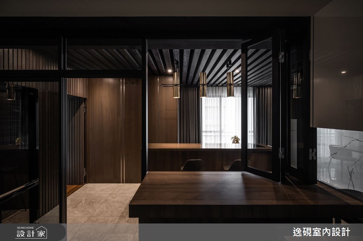 45坪新成屋(5年以下)＿現代風中島案例圖片＿逸硯室內設計＿逸硯_06.新竹｜迴廊之17