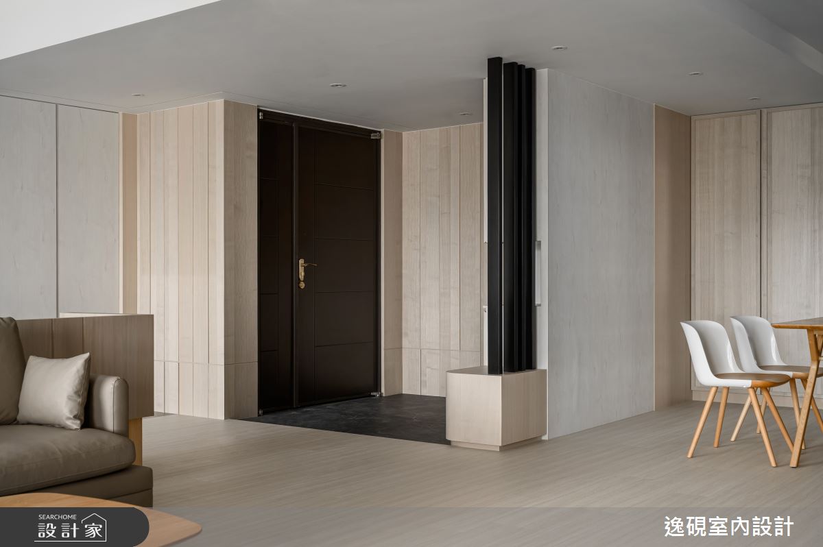 45坪新成屋(5年以下)＿新中式典雅風玄關案例圖片＿逸硯室內設計＿逸硯_07.新竹｜水墨之境之6