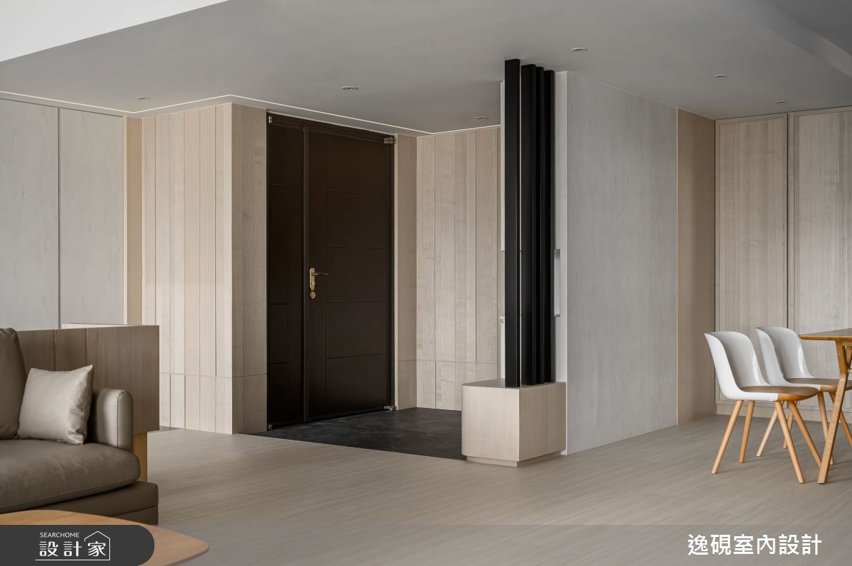 45坪新成屋(5年以下)＿新中式典雅風玄關案例圖片＿逸硯室內設計＿逸硯_07.新竹｜水墨之境之7