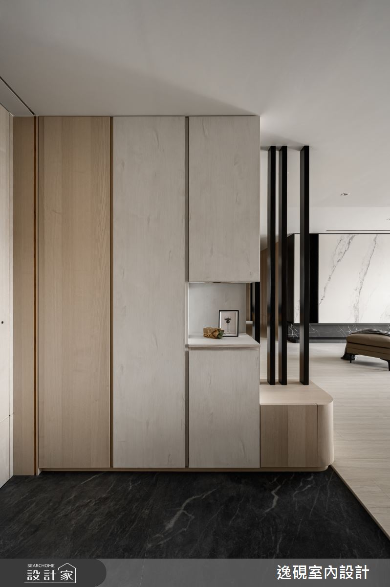 45坪新成屋(5年以下)＿新中式典雅風玄關案例圖片＿逸硯室內設計＿逸硯_07.新竹｜水墨之境之4