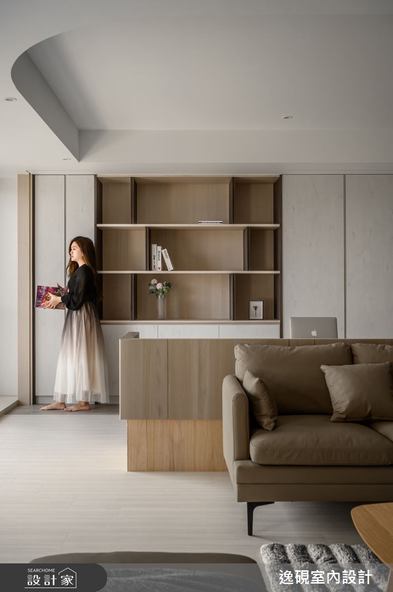 45坪新成屋(5年以下)＿新中式典雅風客廳書房案例圖片＿逸硯室內設計＿逸硯_07.新竹｜水墨之境之18