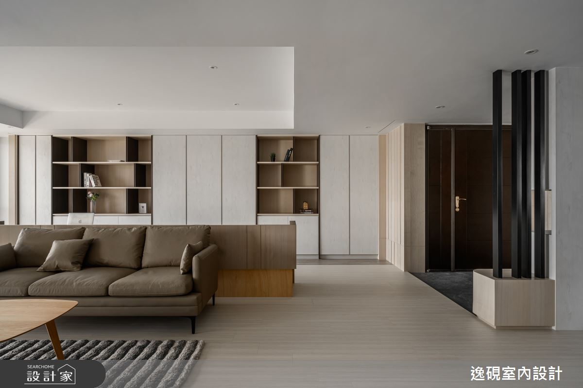 45坪新成屋(5年以下)＿新中式典雅風玄關客廳書房案例圖片＿逸硯室內設計＿逸硯_07.新竹｜水墨之境之8