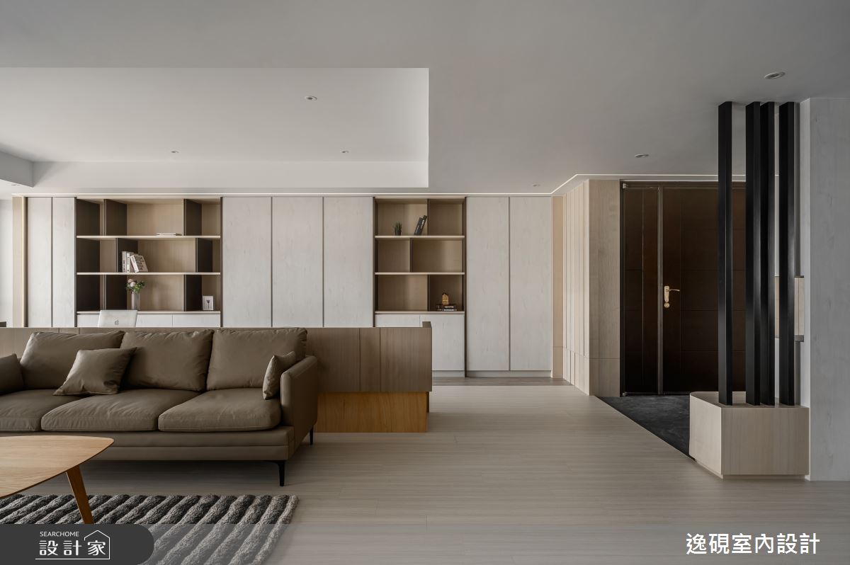 45坪新成屋(5年以下)＿新中式典雅風玄關客廳書房案例圖片＿逸硯室內設計＿逸硯_07.新竹｜水墨之境之9