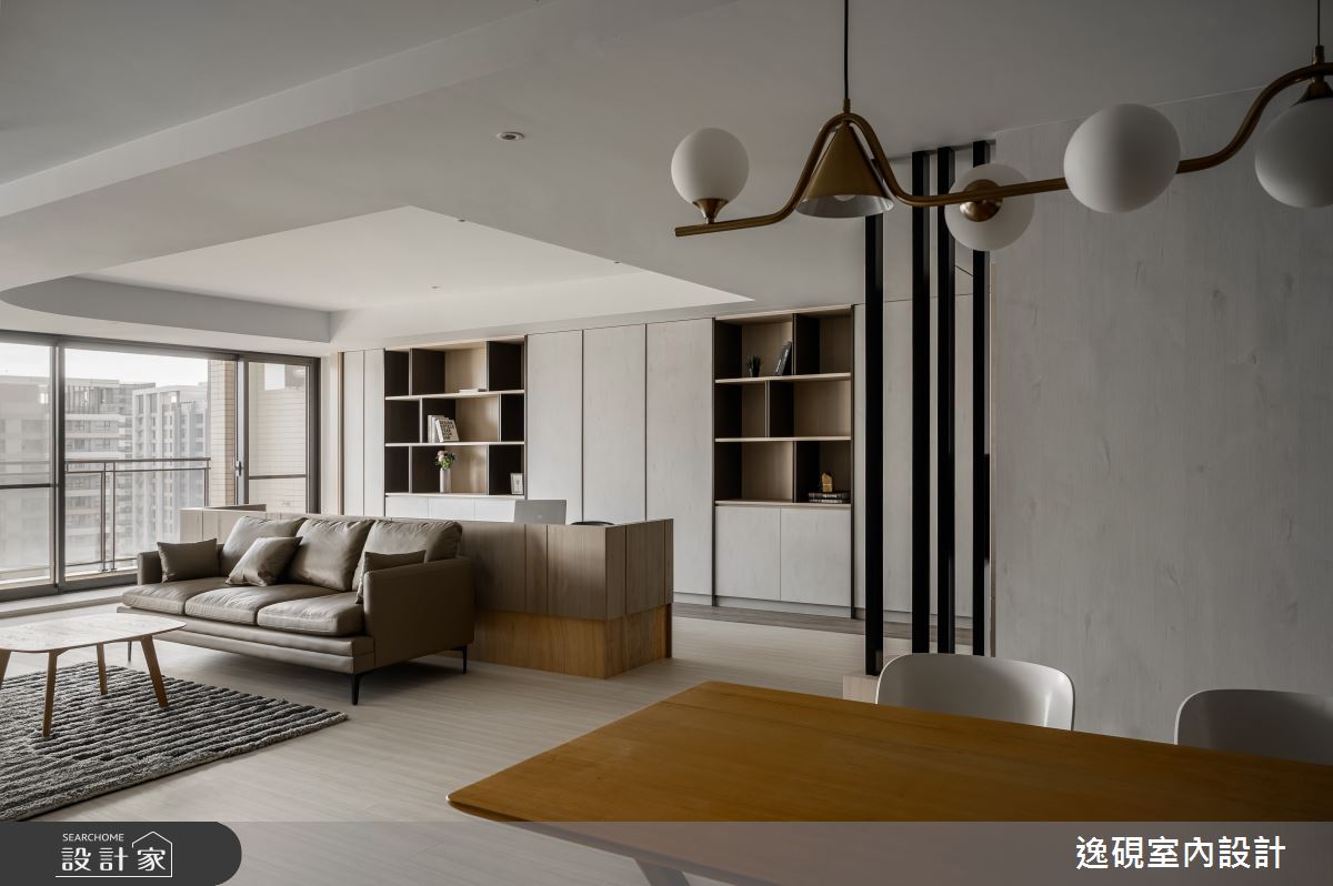 45坪新成屋(5年以下)＿新中式典雅風客廳餐廳書房案例圖片＿逸硯室內設計＿逸硯_07.新竹｜水墨之境之25