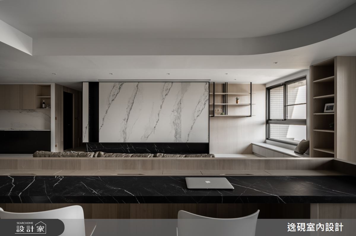 45坪新成屋(5年以下)＿新中式典雅風客廳書房案例圖片＿逸硯室內設計＿逸硯_07.新竹｜水墨之境之22