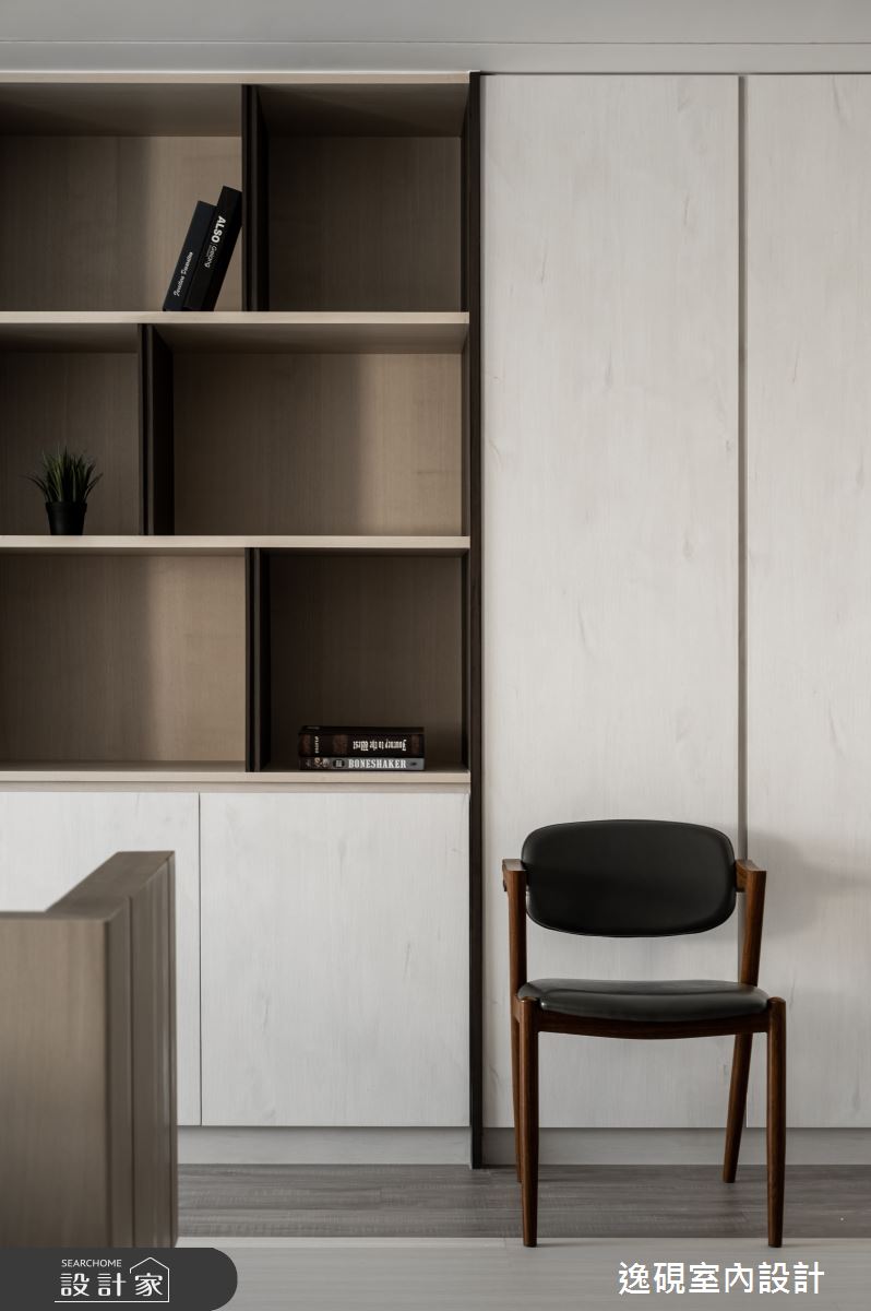45坪新成屋(5年以下)＿新中式典雅風書房案例圖片＿逸硯室內設計＿逸硯_07.新竹｜水墨之境之23