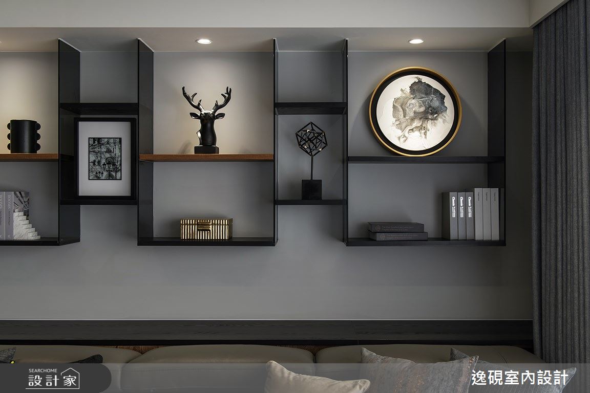 40坪新成屋(5年以下)＿現代風客廳案例圖片＿逸硯室內設計＿逸硯_08.新竹｜對畫之18