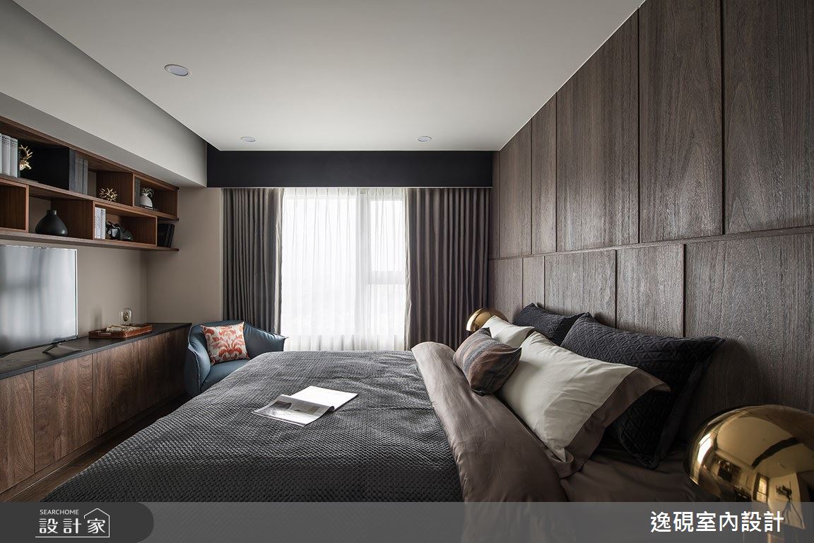 40坪新成屋(5年以下)＿現代風臥室案例圖片＿逸硯室內設計＿逸硯_08.新竹｜對畫之25