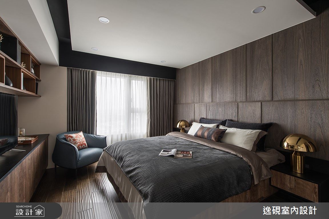 40坪新成屋(5年以下)＿現代風臥室案例圖片＿逸硯室內設計＿逸硯_08.新竹｜對畫之26