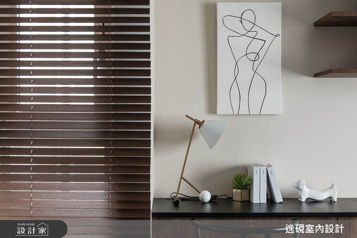 40坪新成屋(5年以下)＿現代風臥室案例圖片＿逸硯室內設計＿逸硯_08.新竹｜對畫之31