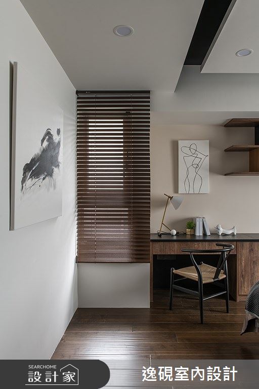 40坪新成屋(5年以下)＿現代風臥室案例圖片＿逸硯室內設計＿逸硯_08.新竹｜對畫之32