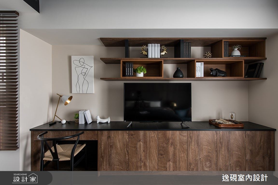 40坪新成屋(5年以下)＿現代風臥室案例圖片＿逸硯室內設計＿逸硯_08.新竹｜對畫之30