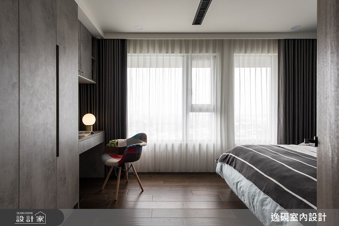 40坪新成屋(5年以下)＿現代風客房案例圖片＿逸硯室內設計＿逸硯_08.新竹｜對畫之35