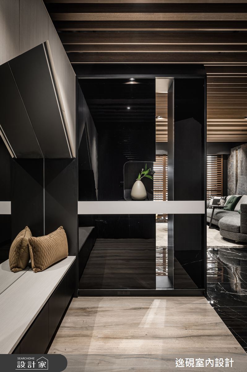 50坪老屋(16~30年)＿現代風玄關案例圖片＿逸硯室內設計＿逸硯_09.新竹｜粼粼之2