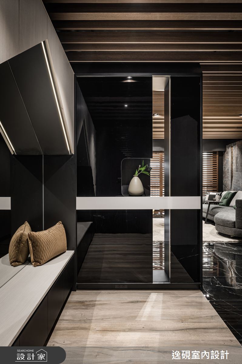 50坪老屋(16~30年)＿現代風玄關案例圖片＿逸硯室內設計＿逸硯_09.新竹｜粼粼之3