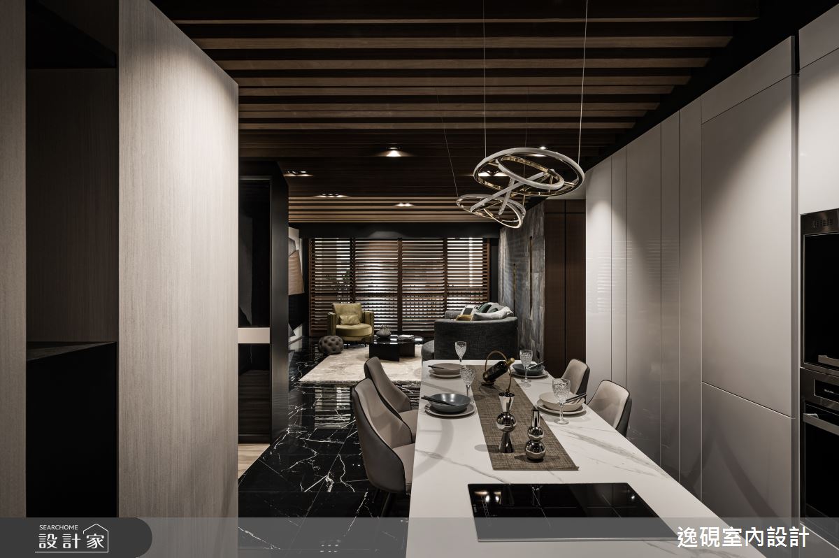 50坪老屋(16~30年)＿現代風客廳餐廳案例圖片＿逸硯室內設計＿逸硯_09.新竹｜粼粼之24