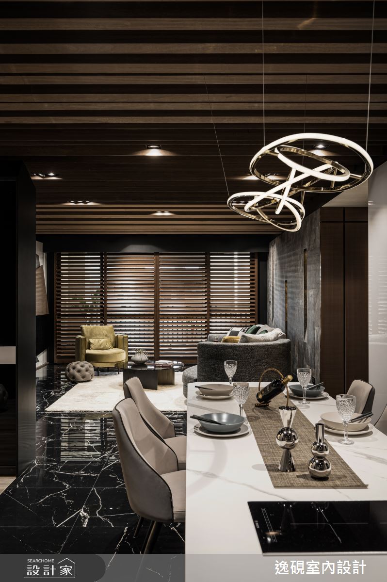 50坪老屋(16~30年)＿現代風客廳餐廳案例圖片＿逸硯室內設計＿逸硯_09.新竹｜粼粼之27