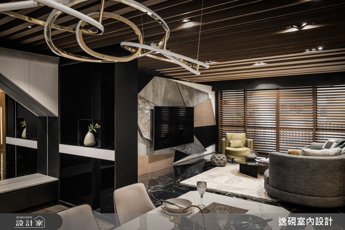 50坪老屋(16~30年)＿現代風客廳餐廳案例圖片＿逸硯室內設計＿逸硯_09.新竹｜粼粼之7