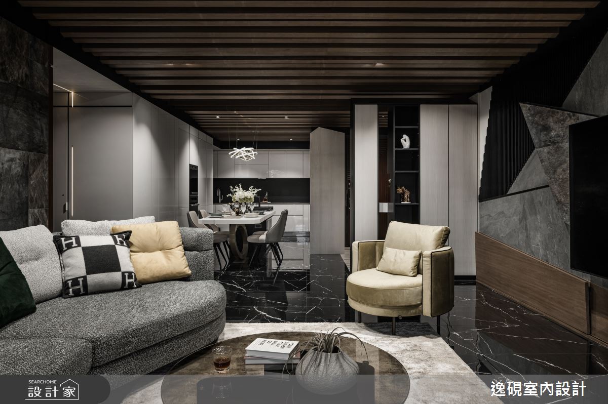 50坪老屋(16~30年)＿現代風客廳餐廳案例圖片＿逸硯室內設計＿逸硯_09.新竹｜粼粼之17