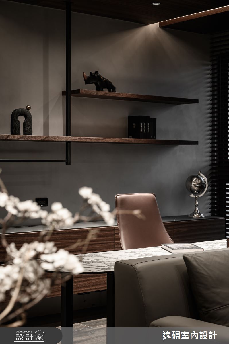 40坪新成屋(5年以下)＿現代風書房案例圖片＿逸硯室內設計＿逸硯_10.新竹｜赤壁賦之7