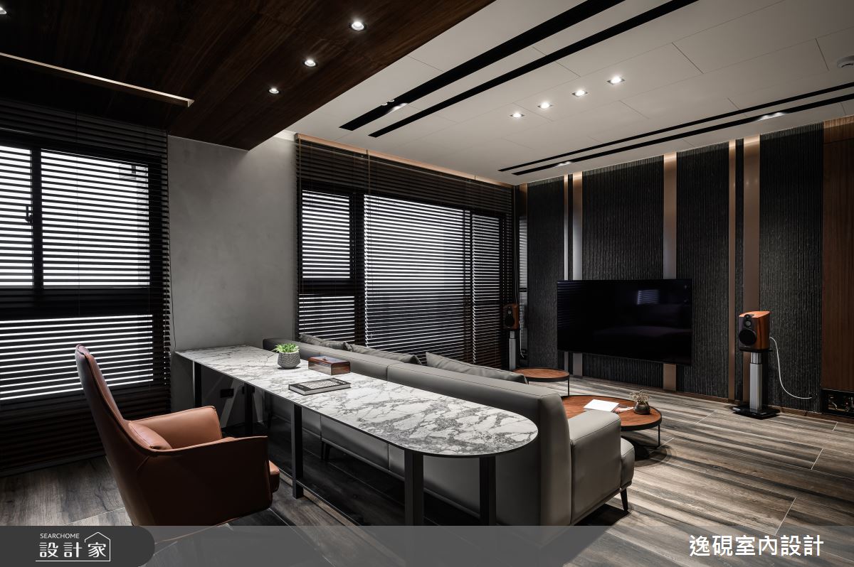 40坪新成屋(5年以下)＿現代風客廳書房案例圖片＿逸硯室內設計＿逸硯_10.新竹｜赤壁賦之11