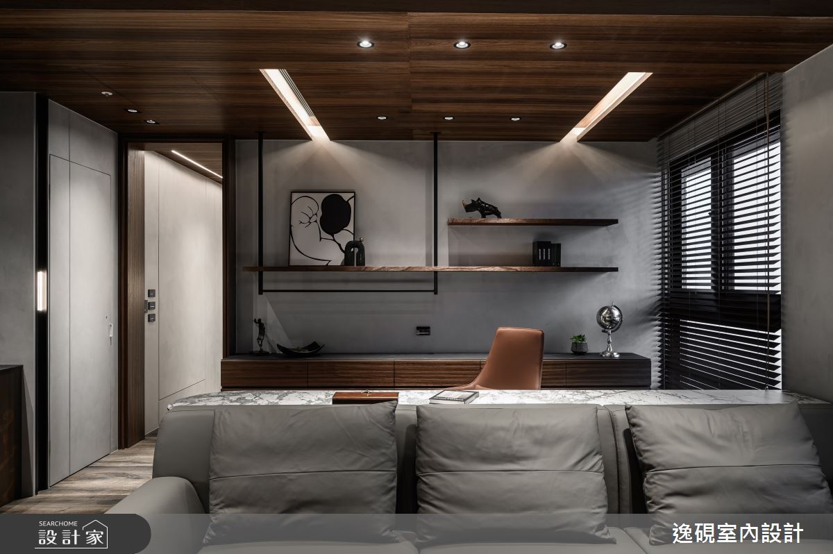 40坪新成屋(5年以下)＿現代風客廳書房案例圖片＿逸硯室內設計＿逸硯_10.新竹｜赤壁賦之8