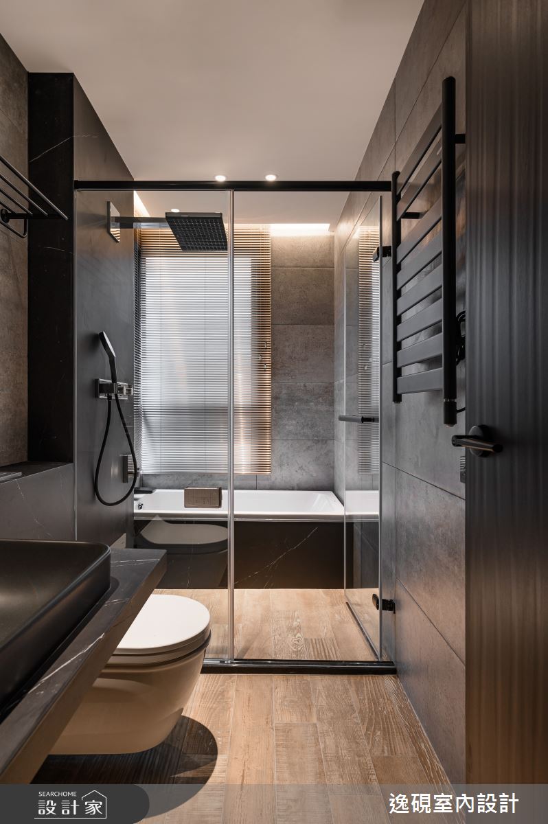 40坪新成屋(5年以下)＿現代風浴室案例圖片＿逸硯室內設計＿逸硯_10.新竹｜赤壁賦之40