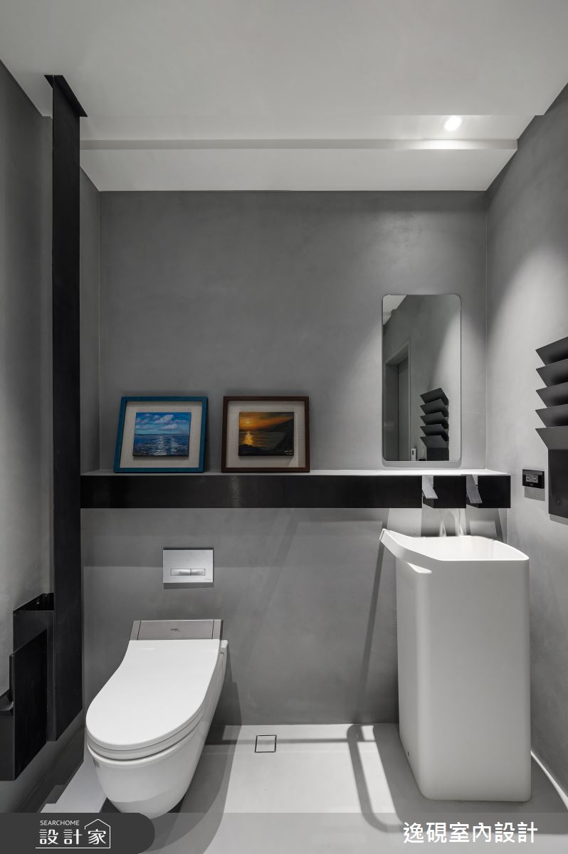 40坪新成屋(5年以下)＿現代風浴室案例圖片＿逸硯室內設計＿逸硯_10.新竹｜赤壁賦之43