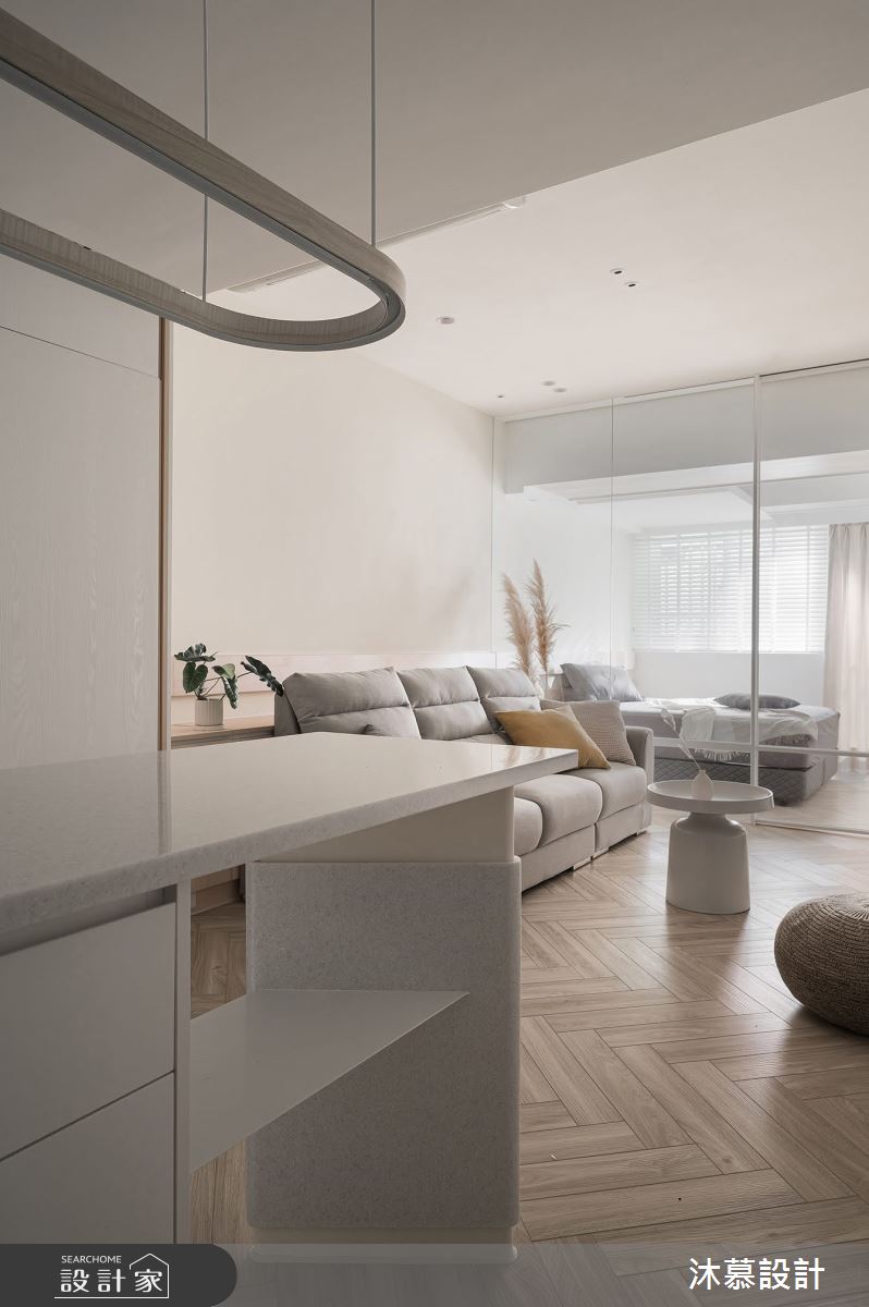 10坪老屋(16~30年)＿北歐風客廳餐廳案例圖片＿沐慕室內設計＿沐慕_粉紅公寓 l Pretty bubble之5