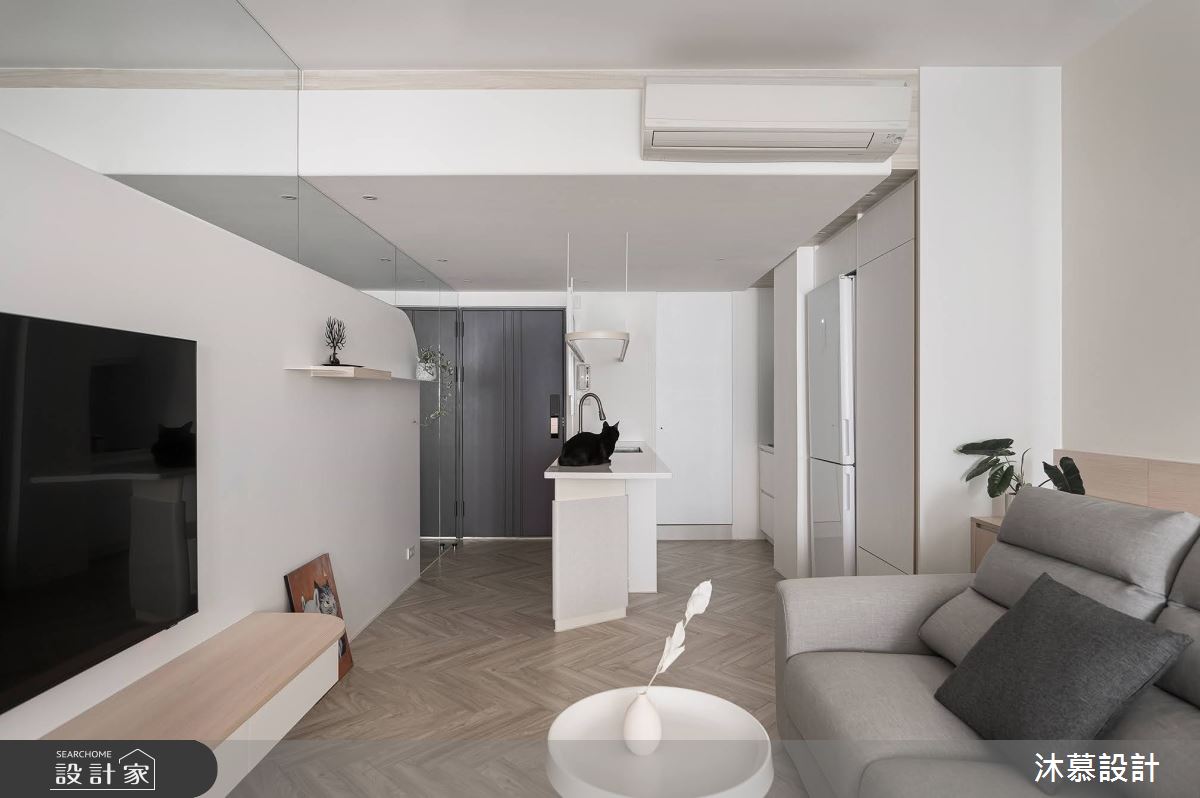 10坪老屋(16~30年)＿北歐風玄關客廳餐廳案例圖片＿沐慕室內設計＿沐慕_粉紅公寓 l Pretty bubble之14