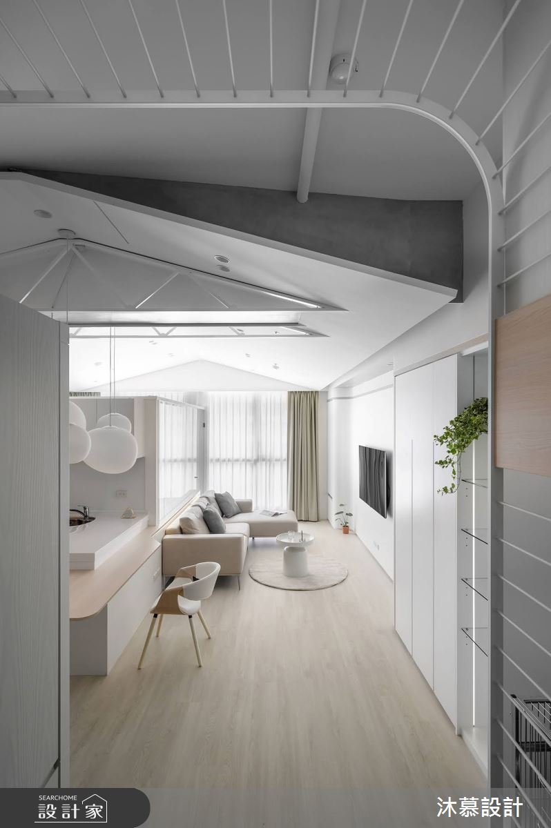 15坪新成屋(5年以下)＿現代風玄關客廳餐廳案例圖片＿沐慕室內設計＿沐慕_鸚鵡之家 l The co-living residence of parrot–human之2