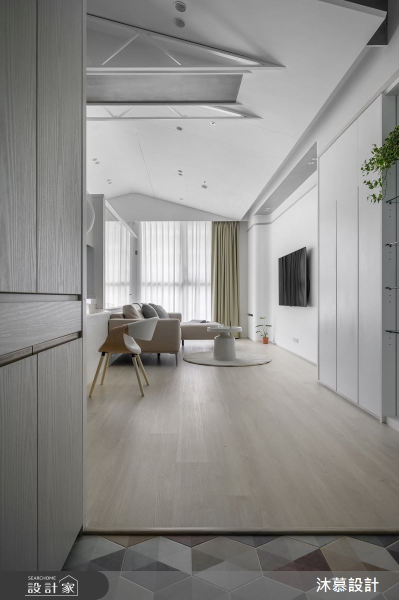 15坪新成屋(5年以下)＿現代風玄關客廳餐廳案例圖片＿沐慕室內設計＿沐慕_鸚鵡之家 l The co-living residence of parrot–human之3