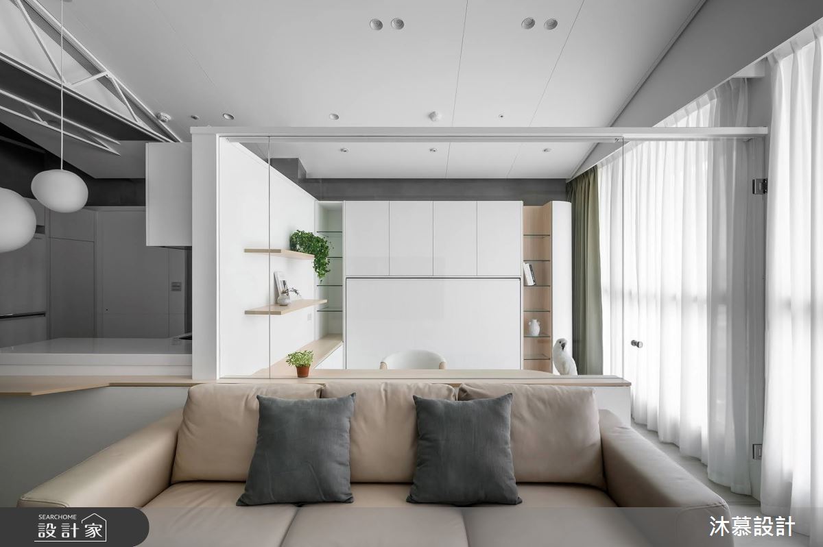 15坪新成屋(5年以下)＿現代風客廳書房案例圖片＿沐慕室內設計＿沐慕_鸚鵡之家 l The co-living residence of parrot–human之13