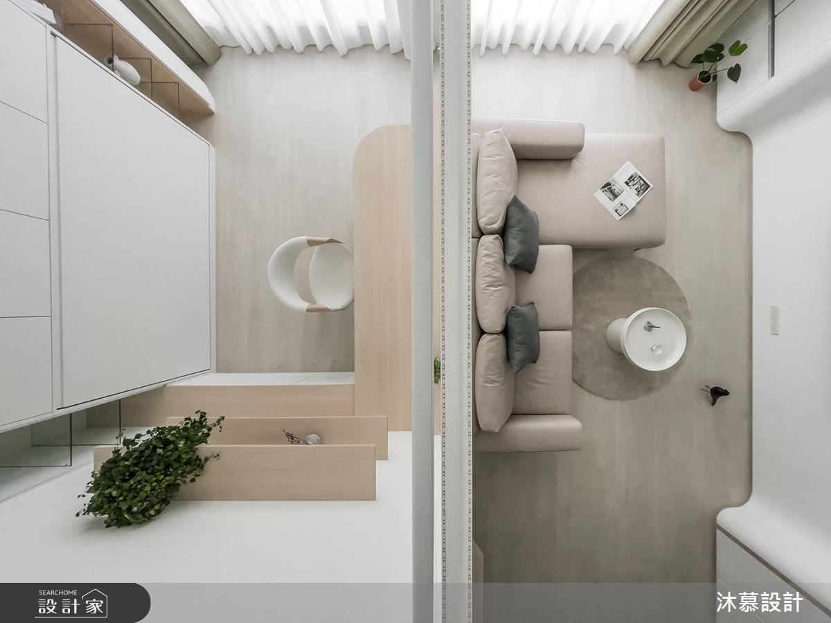 15坪新成屋(5年以下)＿現代風客廳書房客房案例圖片＿沐慕室內設計＿沐慕_鸚鵡之家 l The co-living residence of parrot–human之27