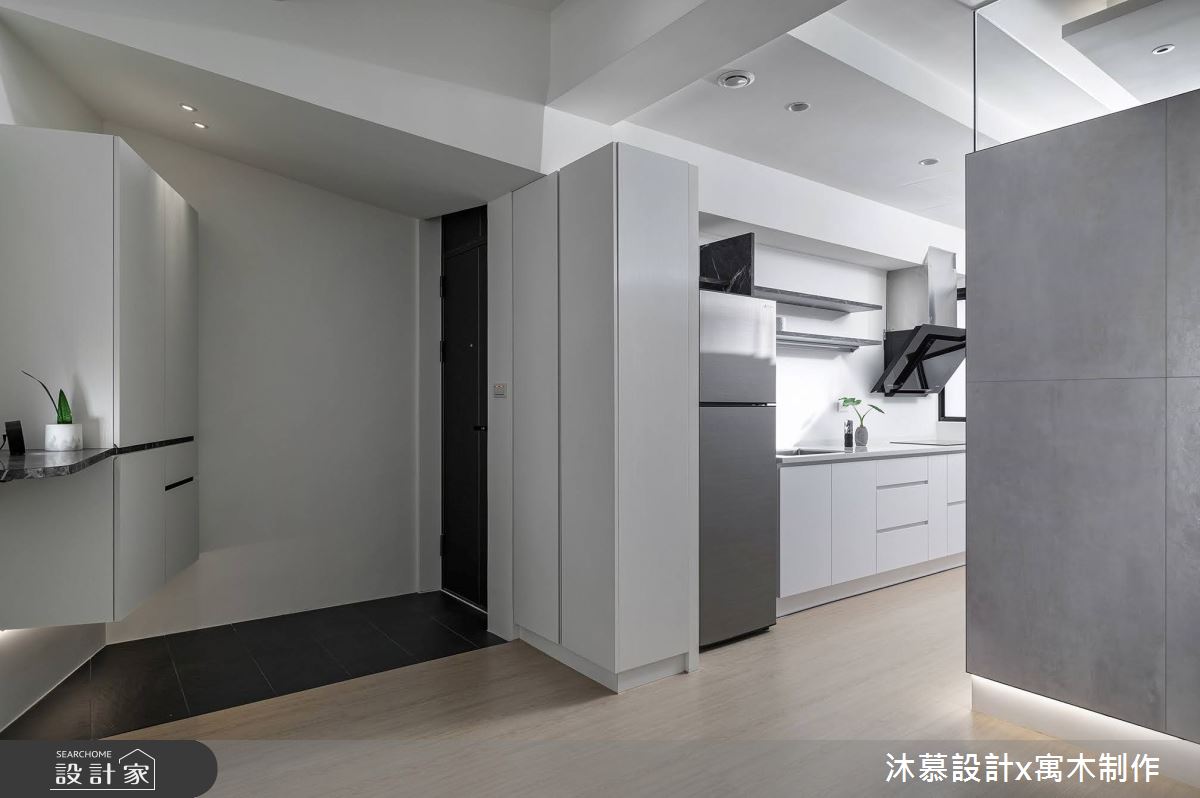 老屋(41~50年)＿現代風玄關廚房案例圖片＿沐慕室內設計＿沐慕_隙之間 l The Gap之19