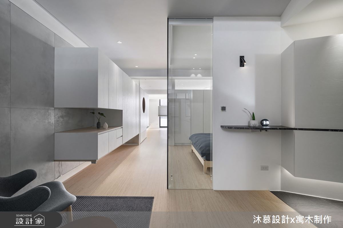老屋(41~50年)＿現代風玄關臥室案例圖片＿沐慕室內設計＿沐慕_隙之間 l The Gap之30