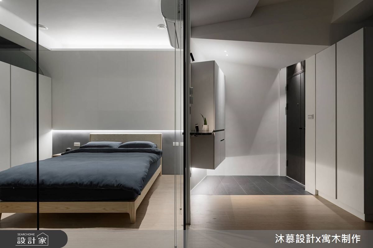 老屋(41~50年)＿現代風玄關臥室案例圖片＿沐慕室內設計＿沐慕_隙之間 l The Gap之34