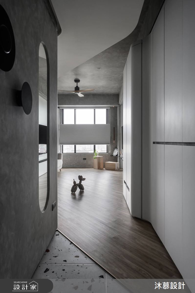18坪新成屋(5年以下)＿現代風玄關案例圖片＿沐慕室內設計＿沐慕_斜率。延伸 l Slope. Extension之3