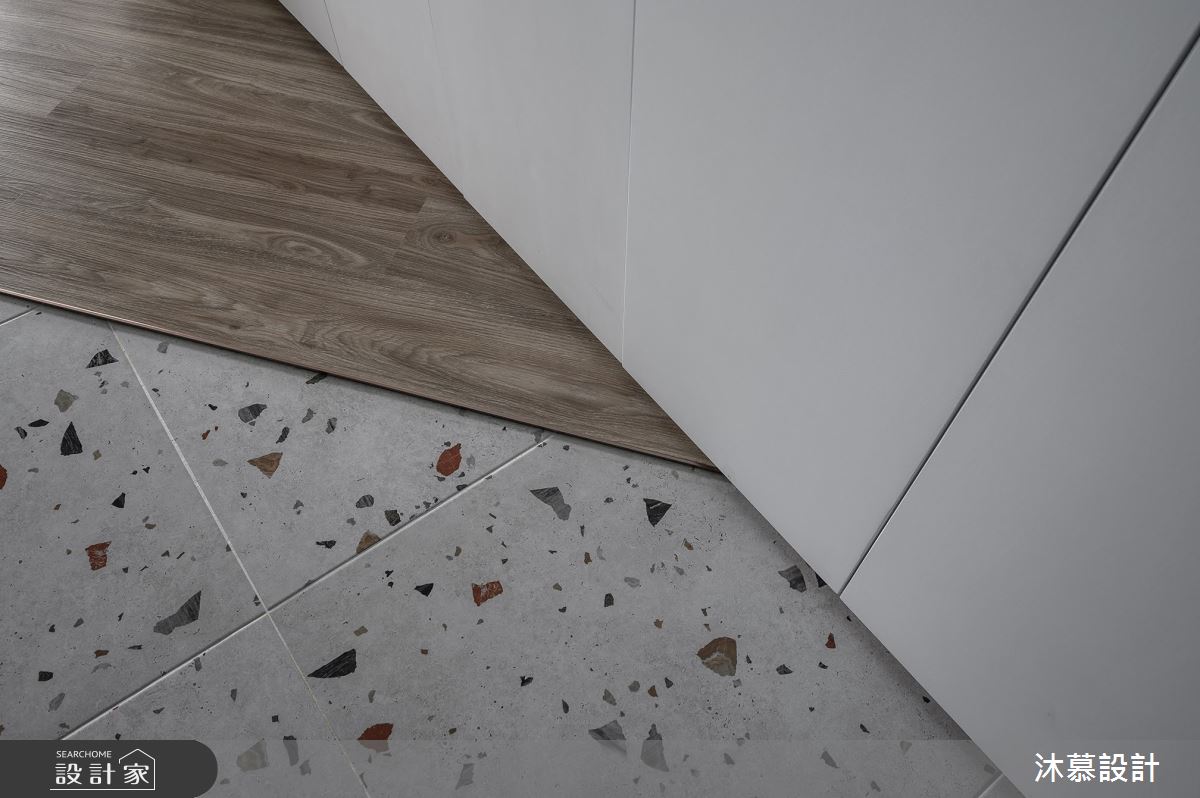 18坪新成屋(5年以下)＿現代風玄關案例圖片＿沐慕室內設計＿沐慕_斜率。延伸 l Slope. Extension之6